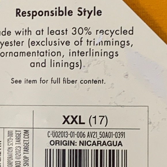 NWT Women's Slim Fit Sweetheart T-Shirt - Ava & Viv XXL(17) & 1X(18) - Picture 4 of 9